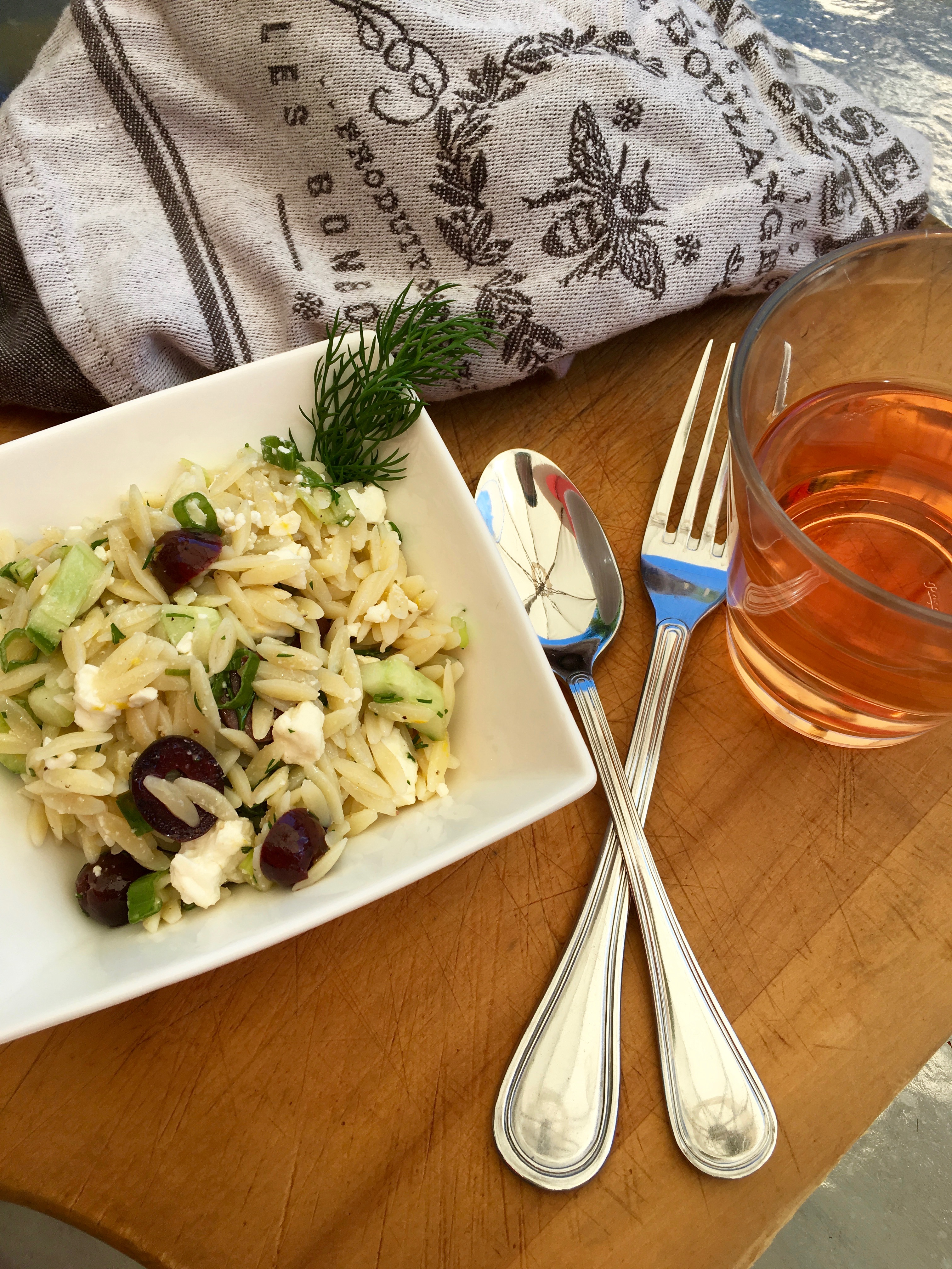 Lemon-Dill Orzo Salad with Feta and Kalamata Olives