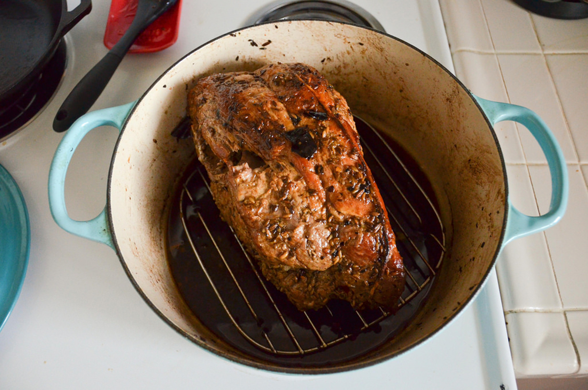 Grilled Mojo-Marinated Pork Shoulder with Citrus