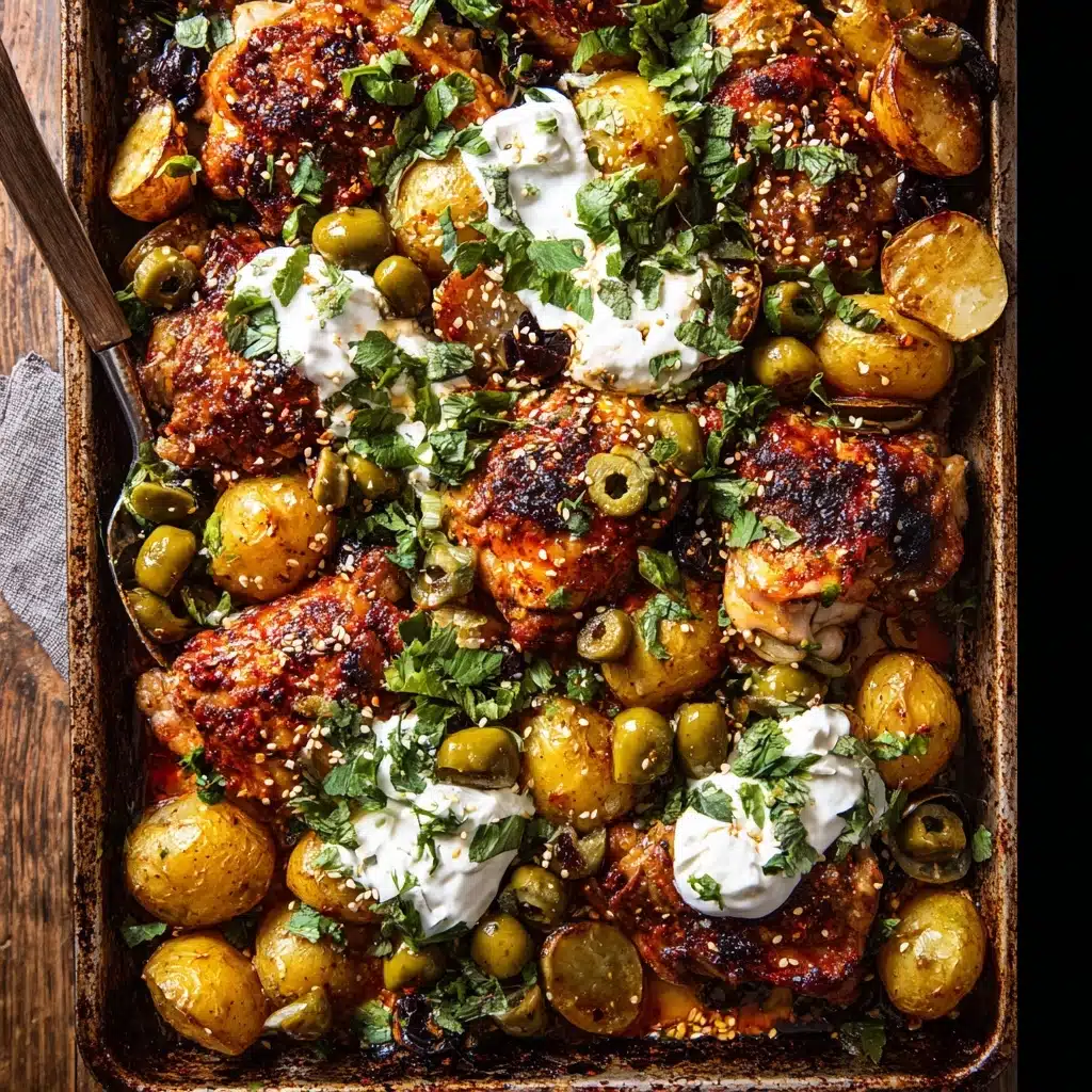 Mediterranean Sheet Pan Lemon-Oregano Chicken with Potatoes