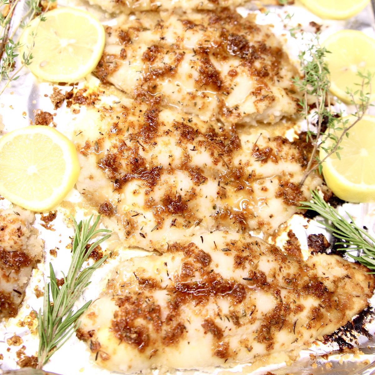 Grilled Mississippi River Catfish with Lemon-Garlic Herb Butter