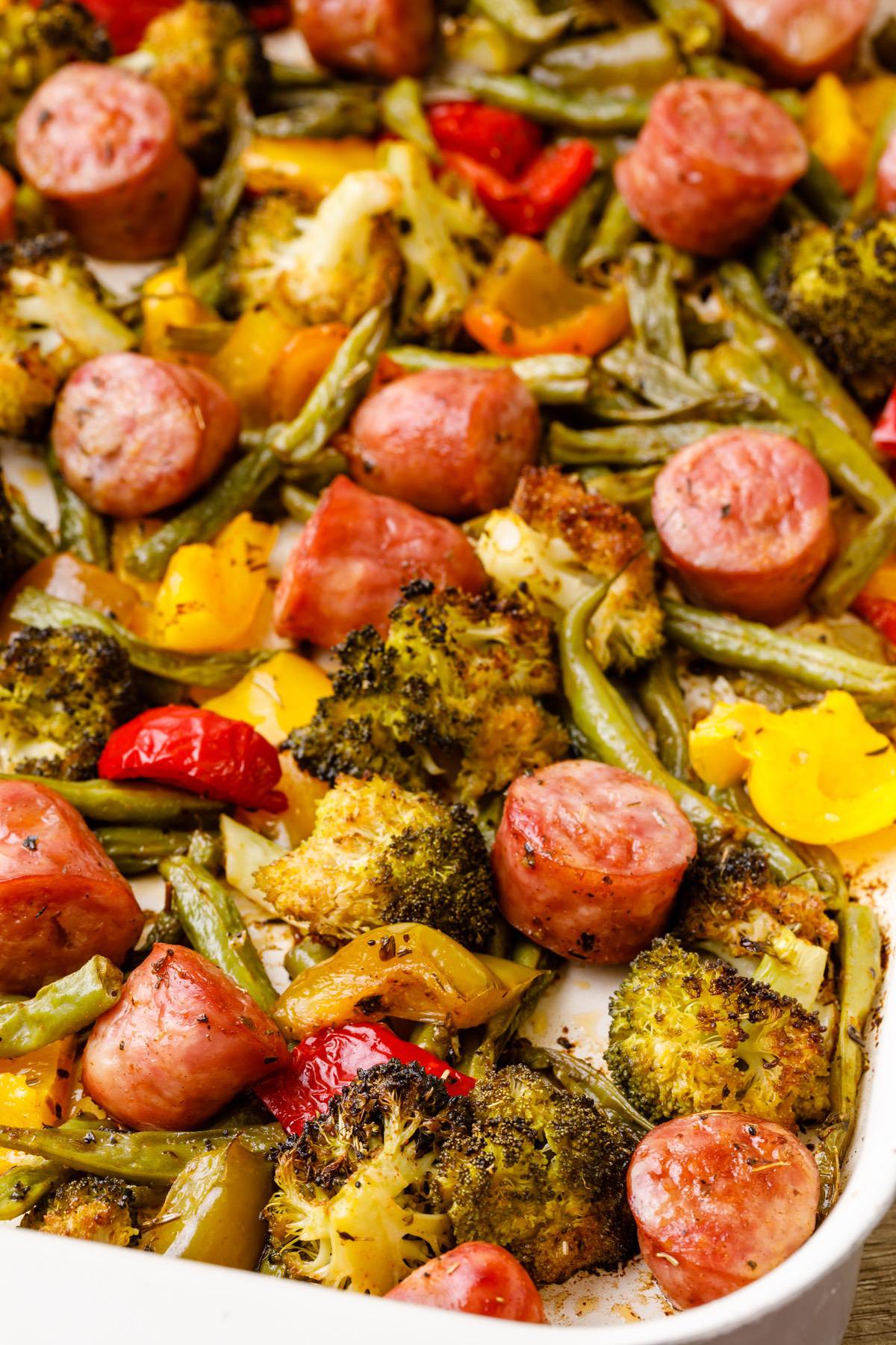 Sheet Pan Herb-Roasted Sausage and Summer Vegetables