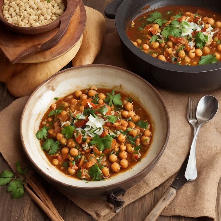 One-Pot Moroccan Chickpea and Vegetable Tagine