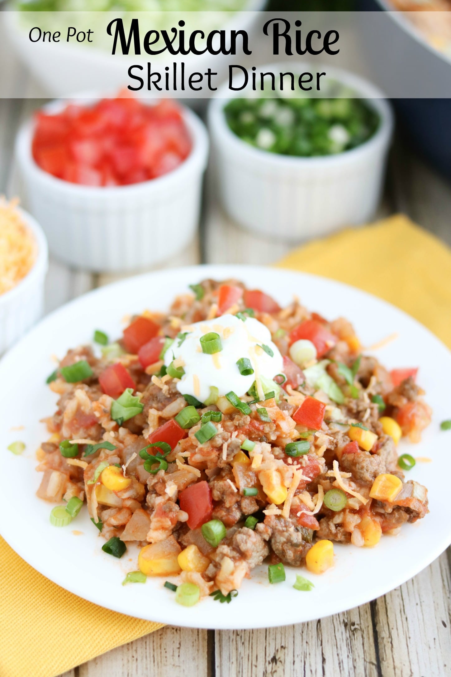 One-Pot Mexican Black Bean and Rice Skillet