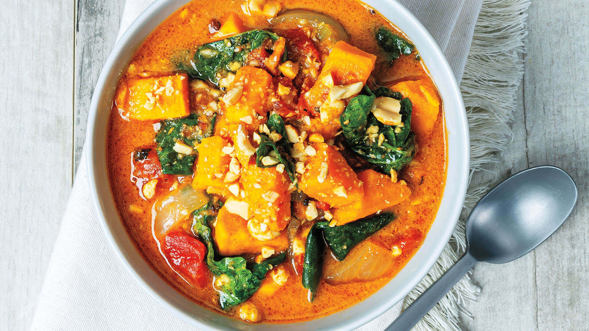 Spiced Southern Sweet Potato and Black-Eyed Pea Stew