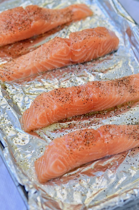 Oven-Roasted Mediterranean Salmon with Herb Yogurt Sauce