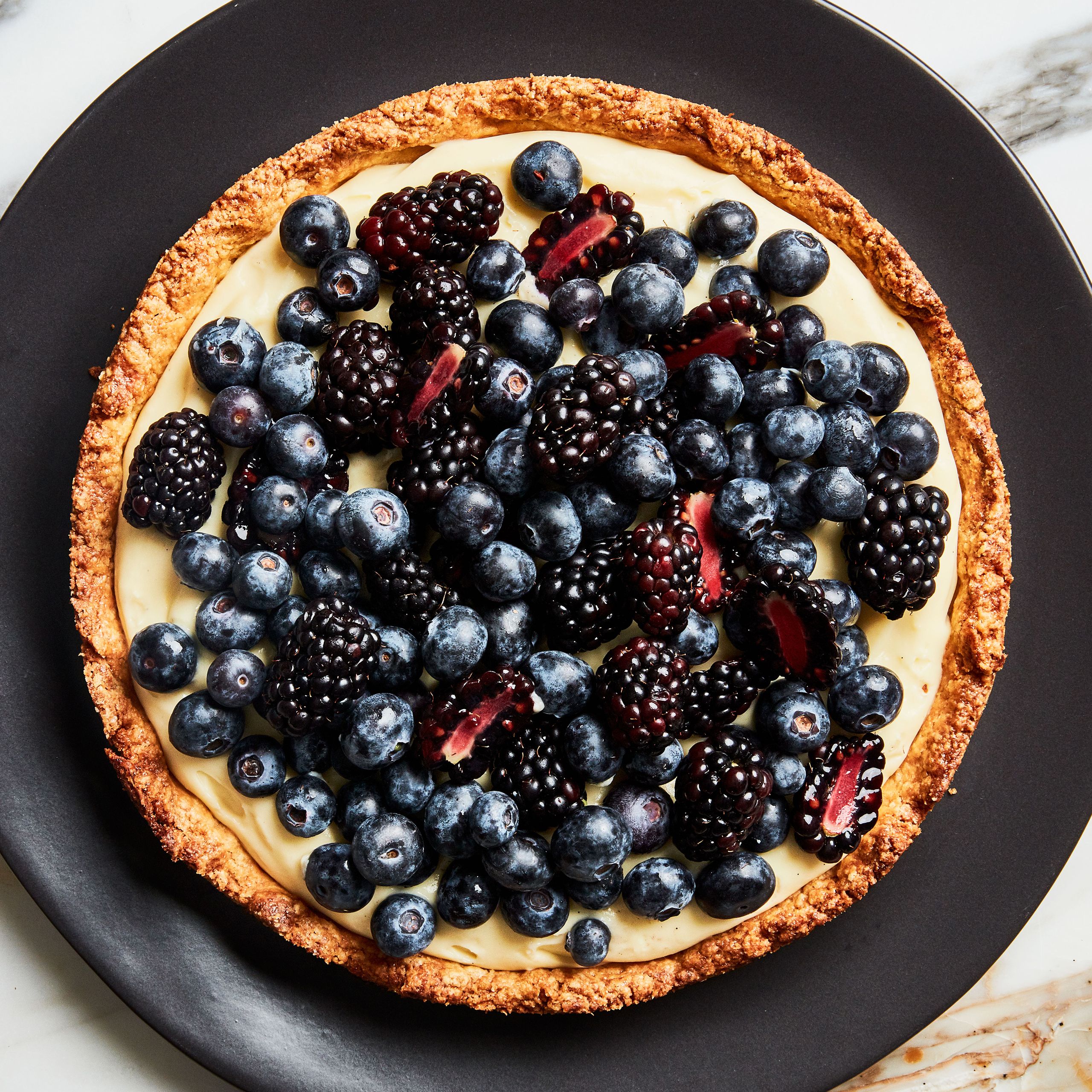 Seasonal Fruit Tart with Almond Crust