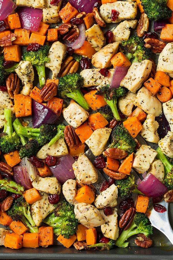 Zesty Chicken and Sweet Potato Sheet Pan Dinner