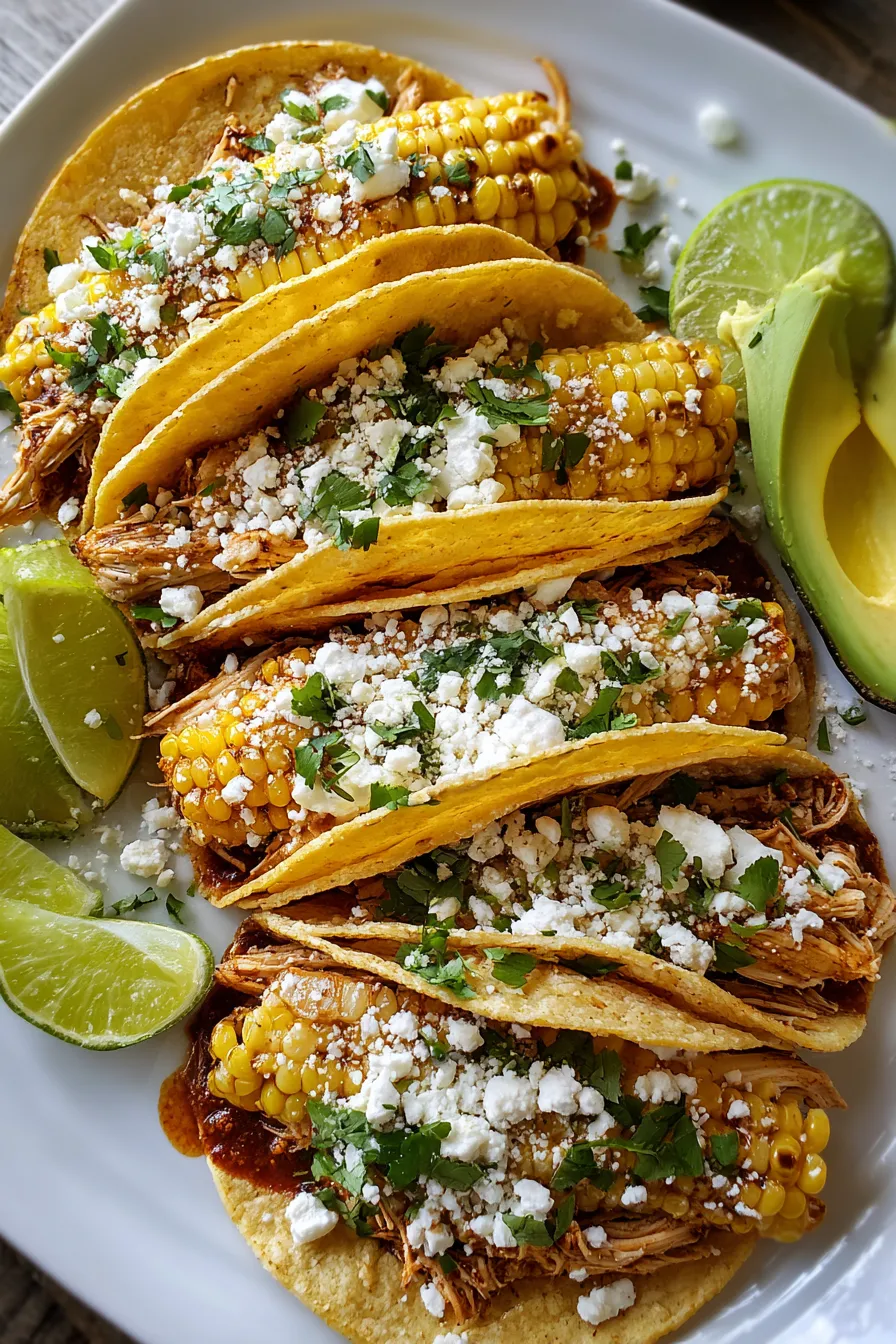 Street-Style Chicken Tacos with Charred Corn Salsa