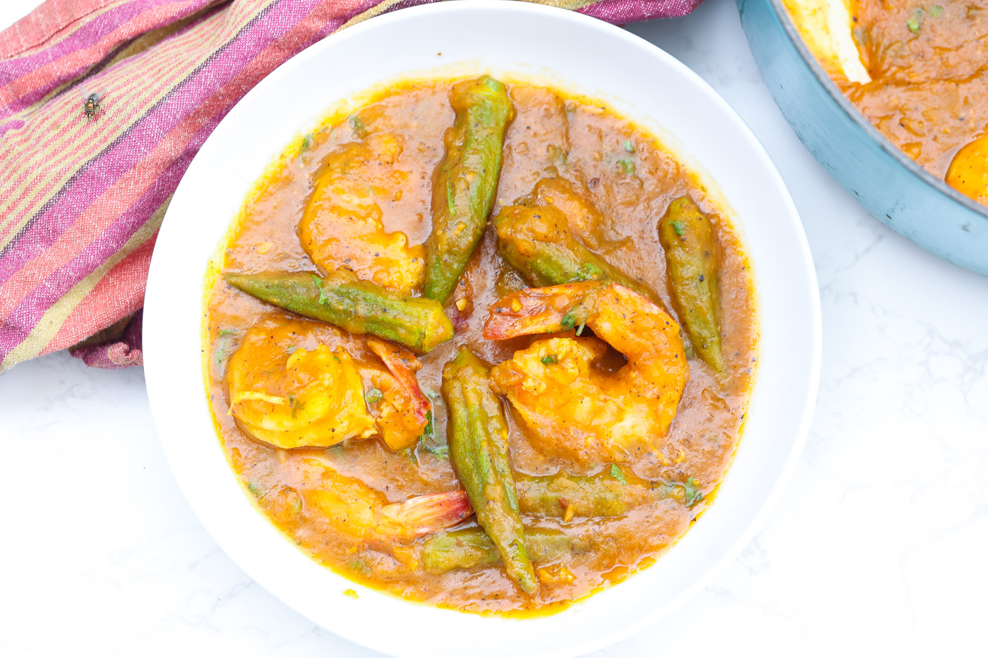 Cajun-Spiced Shrimp with Tomato and Okra Stew