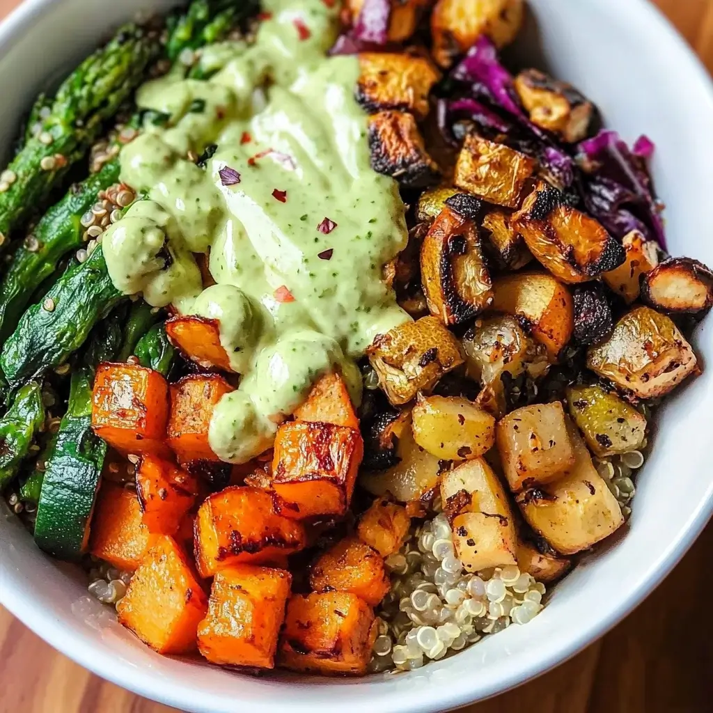 Vegetarian Power Bowl with Quinoa and Roasted Vegetables