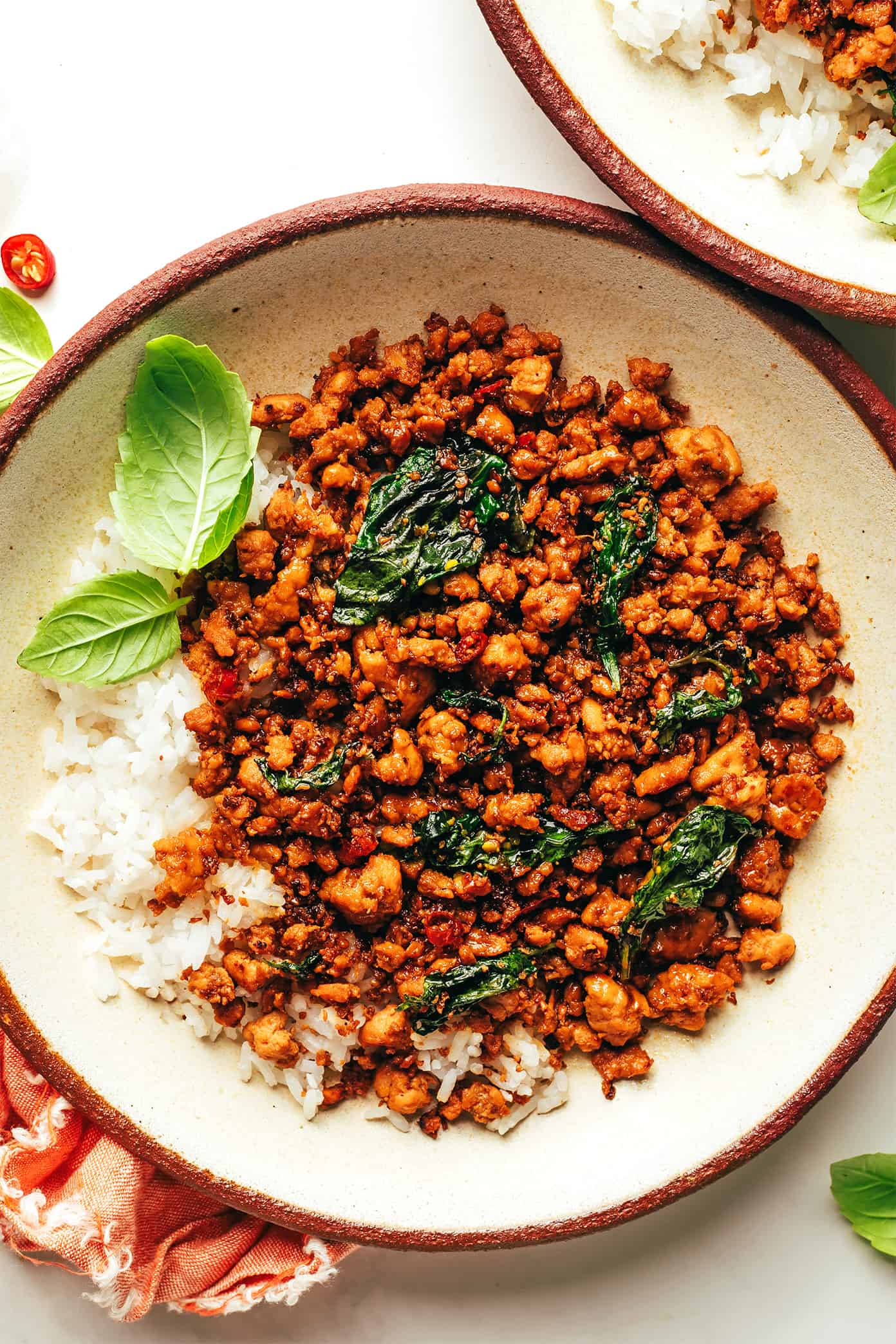 Stir-Fried Basil Chicken with Thai Chilies