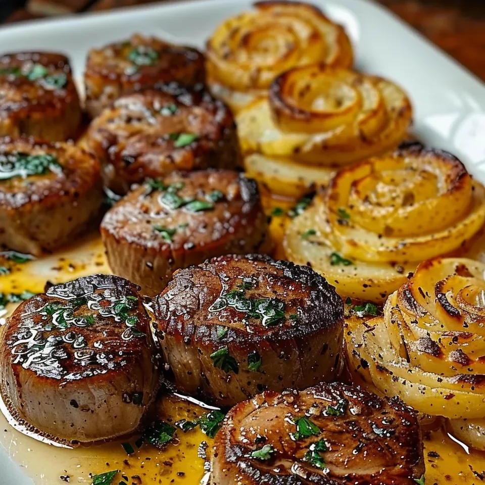 Seared Garlic Butter Pork Medallions