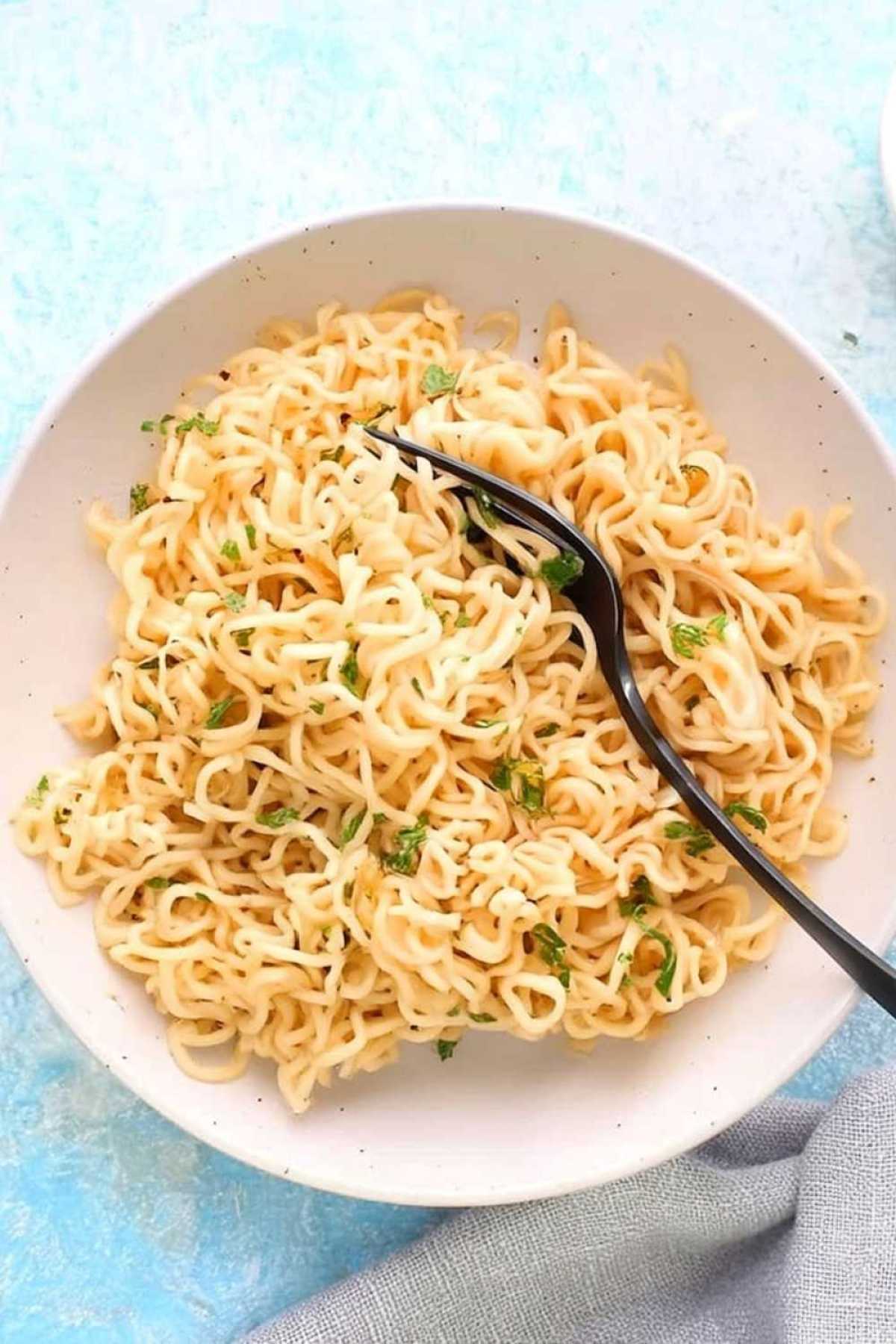 Garlic Butter Ramen Stir-Fry
