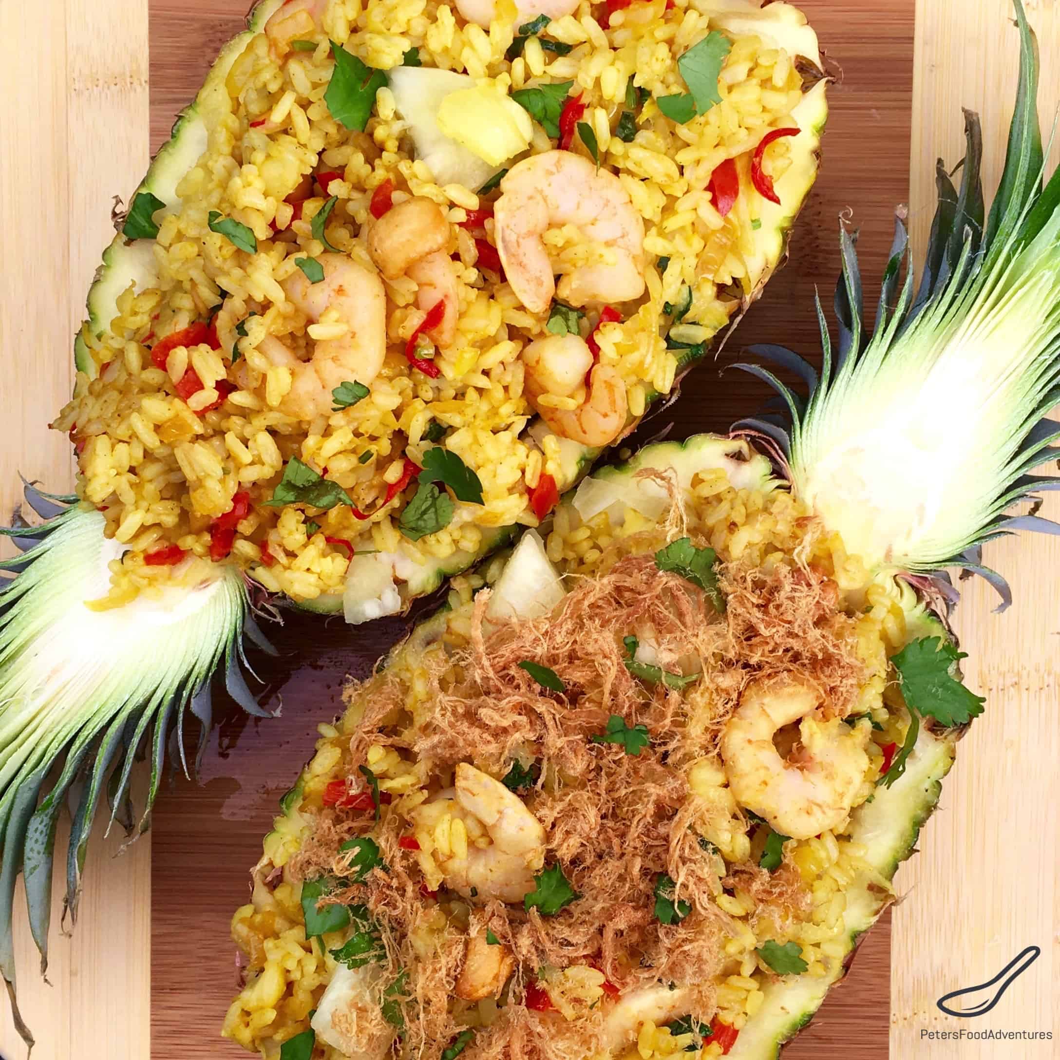 Pineapple Fried Rice with Cashews and Fish Sauce