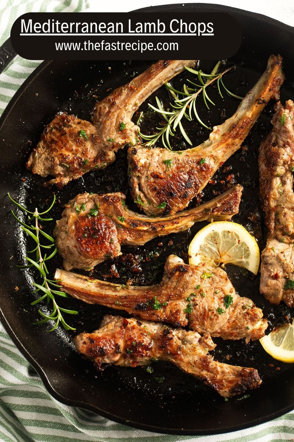 Mediterranean Lemon-Oregano Roasted Lamb Chops