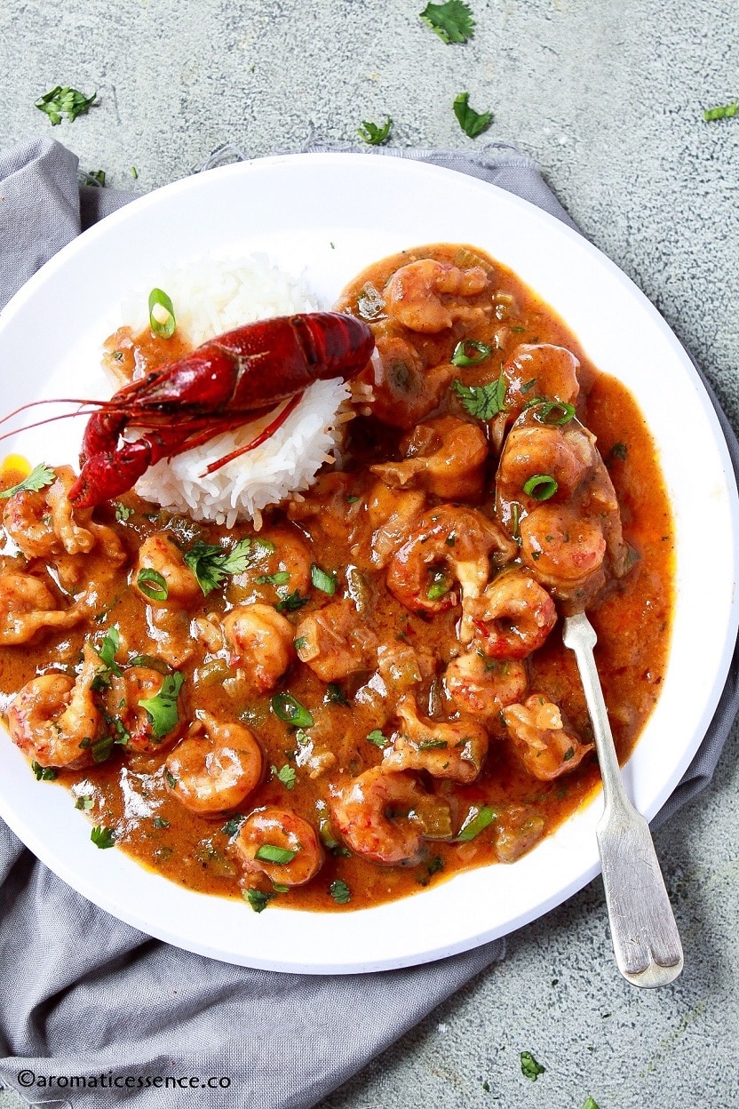 Spicy Crawfish Étouffée with Smoky Tomato Sauce