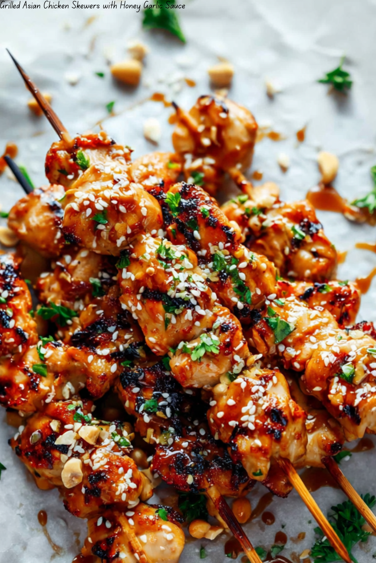 Grilled Garlic Soy Chicken Skewers