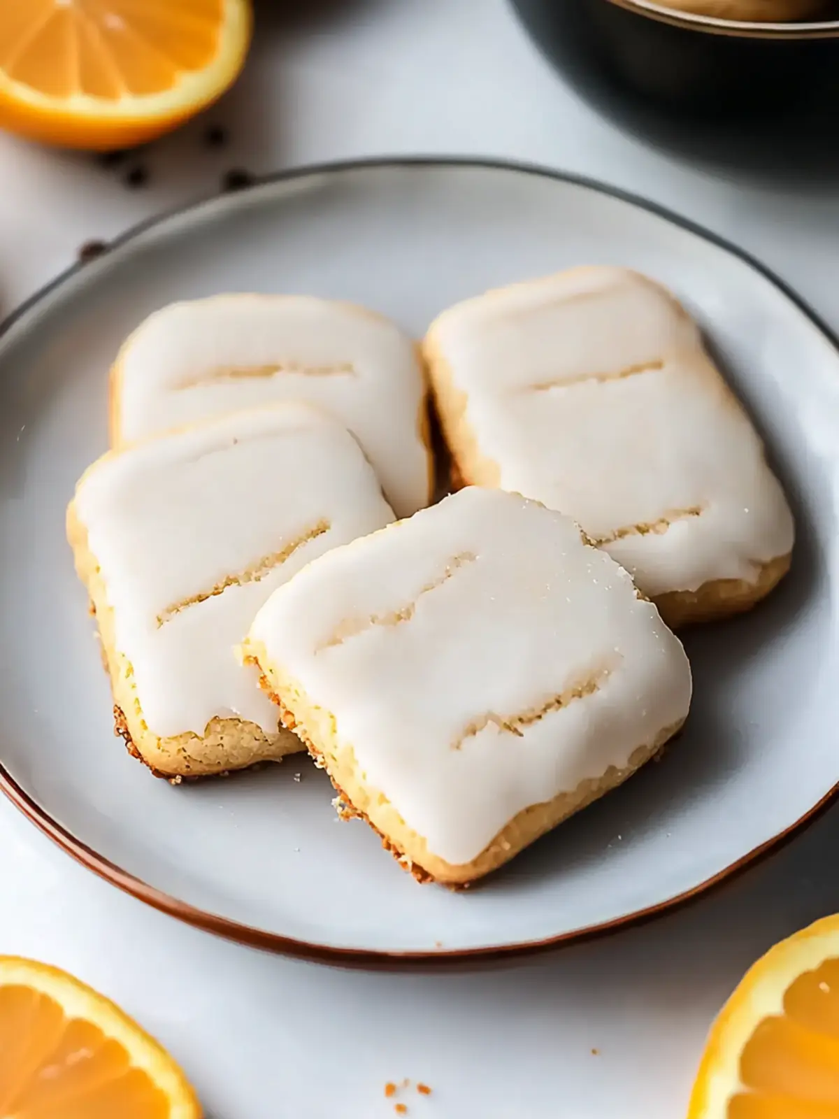 Orange Cardamom Shortbread Cookies