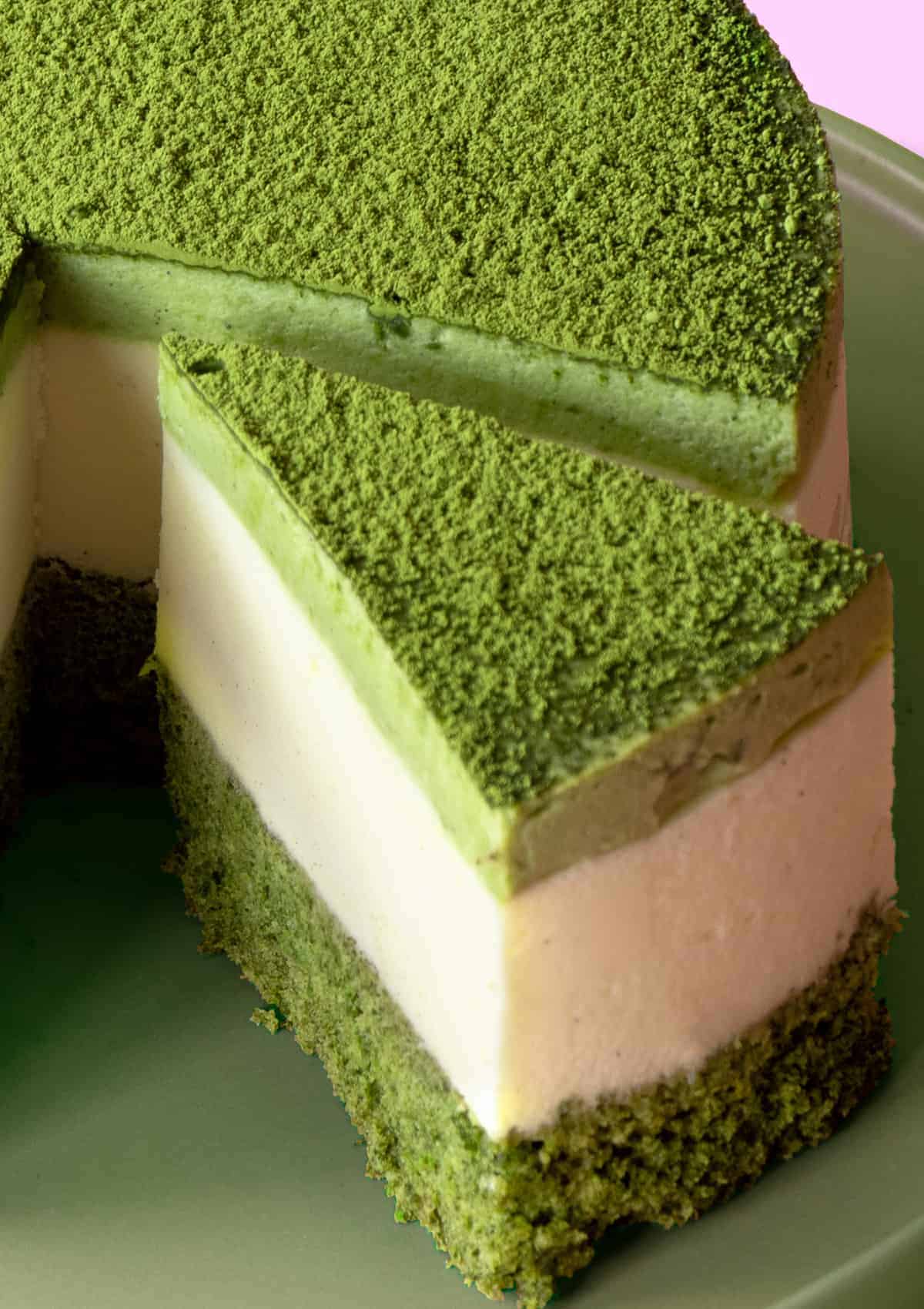 Madoka-Inspired Matcha White Chocolate Mousse