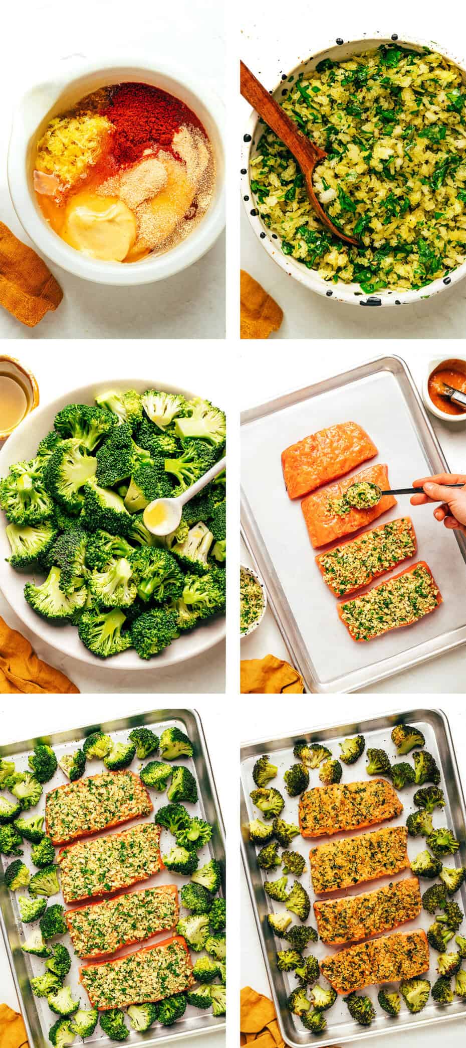 Sheet Pan Honey-Soy Glazed Salmon with Broccoli