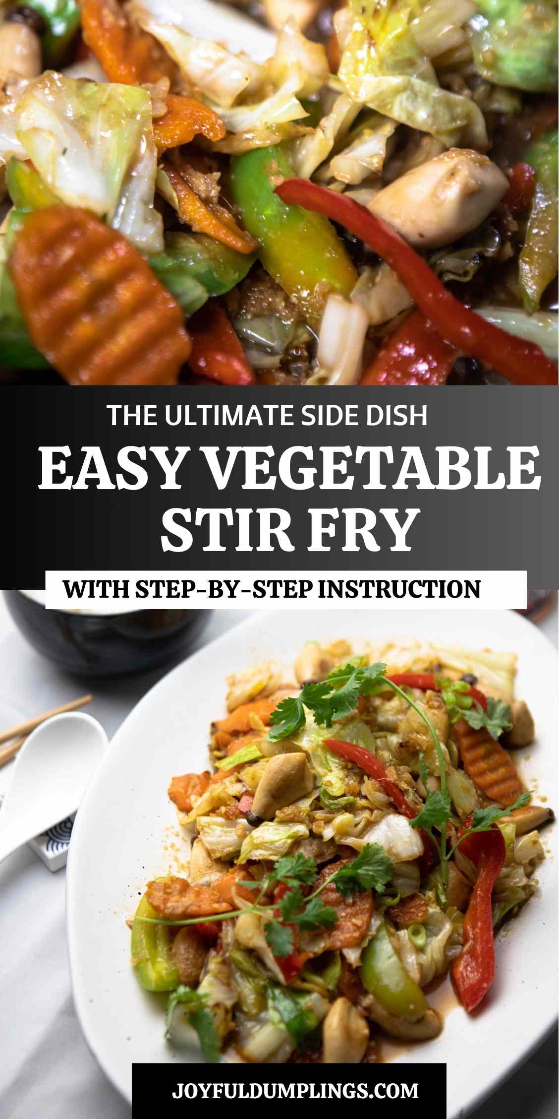 General Vegetable Stir-Fry with Soy-Ginger Sauce