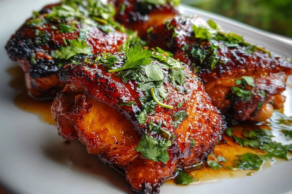 Charcoal-Grilled Smoky Chipotle Chicken Thighs