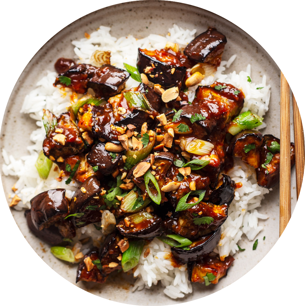 Braised Eggplant in Garlic-Soy Sauce