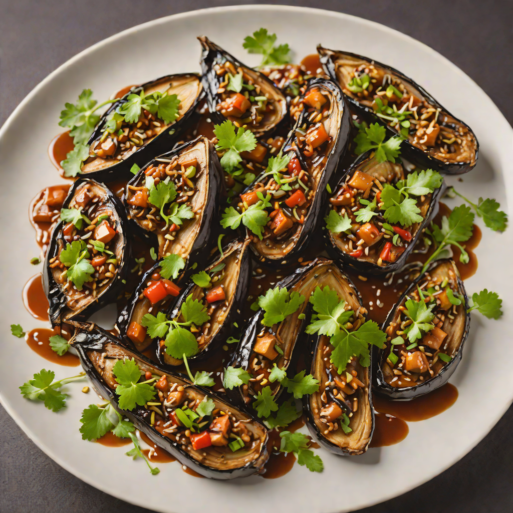 Braised Eggplant in Garlic-Soy Sauce