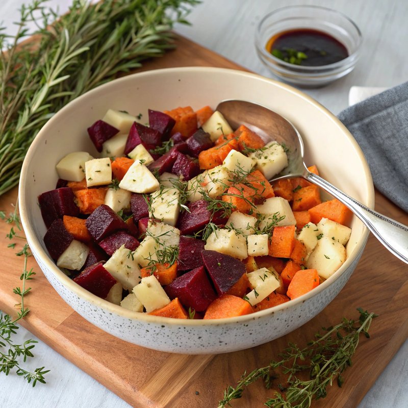 Crispy Root Vegetable & Herb Hash