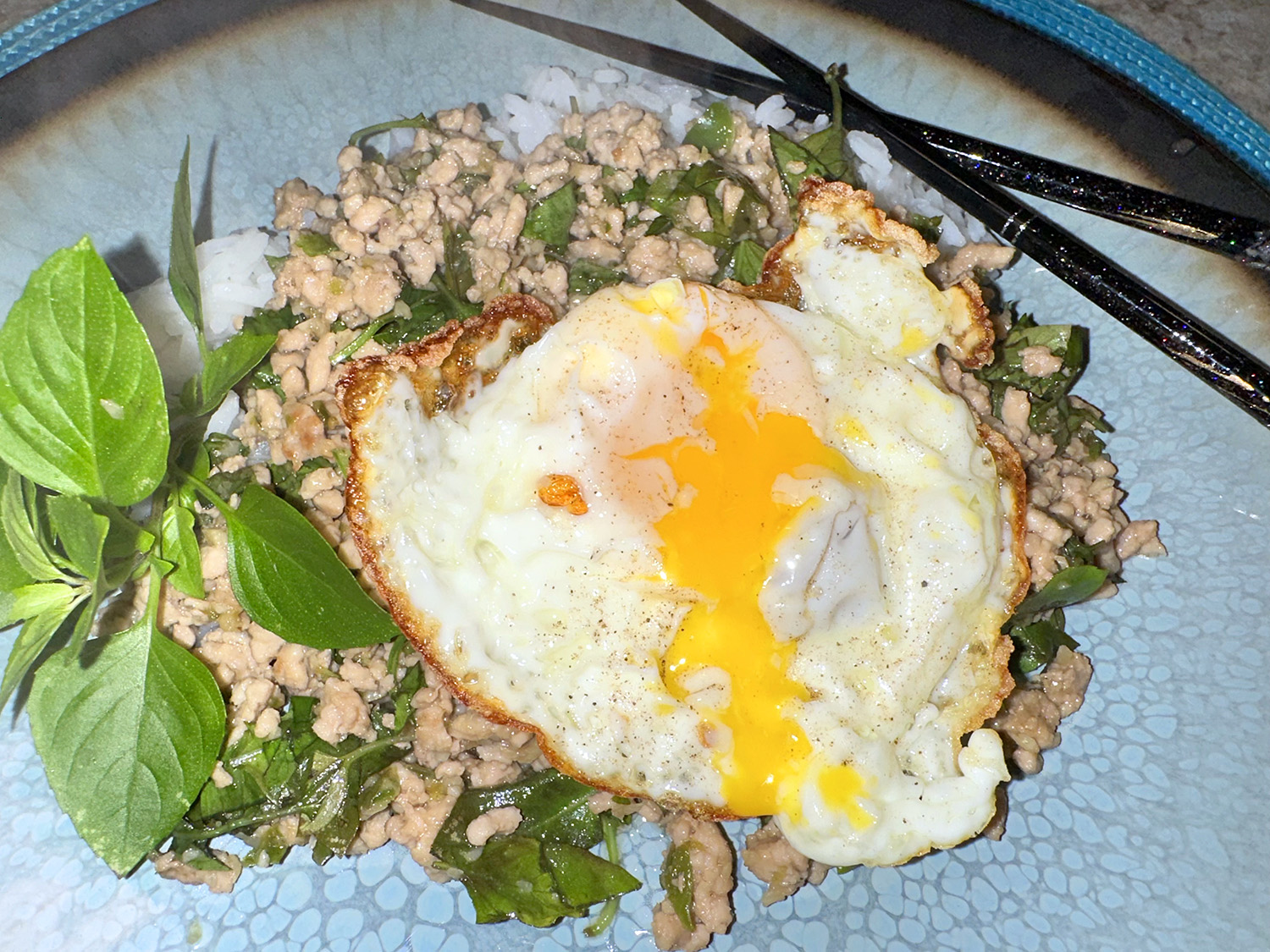 Stir-Fried Thai Basil Pork with Chilies and Garlic