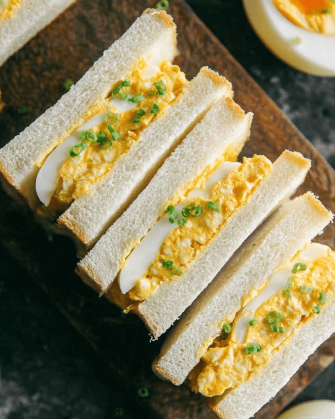 Tamago Egg Salad Sandwich with Soft Milk Bread
