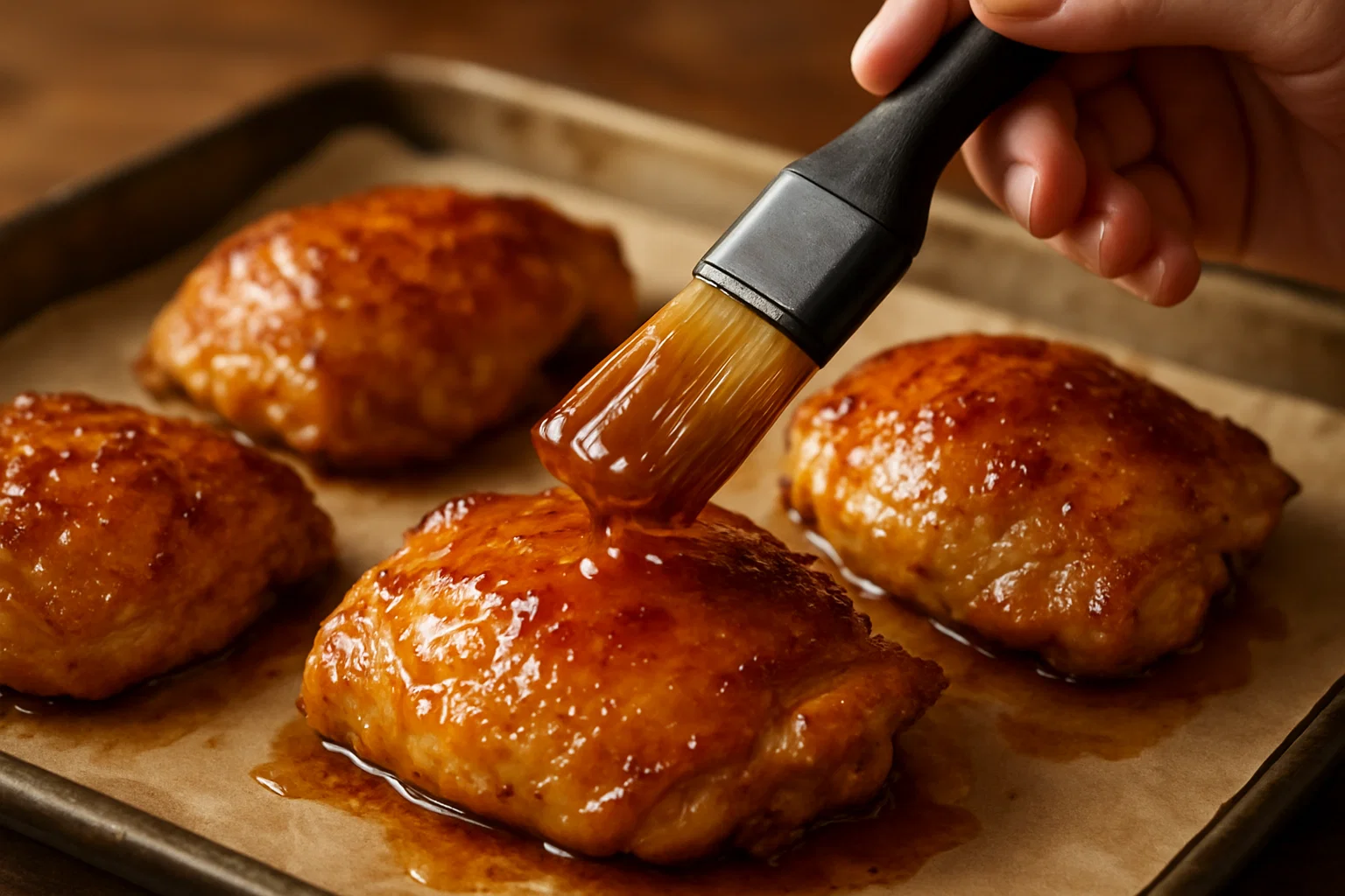 Pan-Seared Chicken Thighs with Five-Spice Honey Glaze