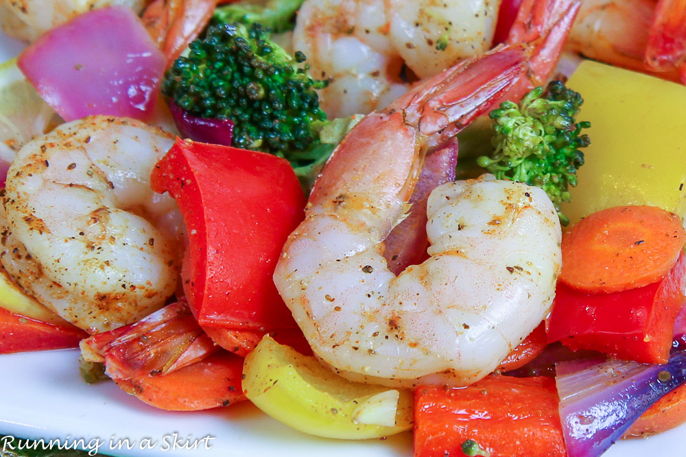 Sheet Pan Chile-Lime Shrimp with Roasted Vegetables