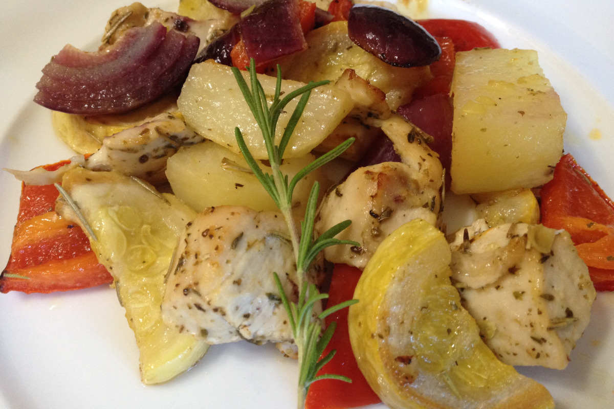 Baked Lemon-Rosemary Chicken with Garlic Butter