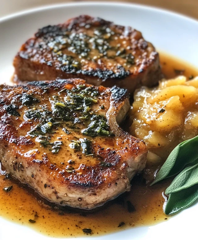 Pan-Seared Pork Chops with Spiced Apple-Onion Compote
