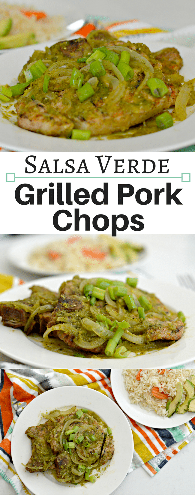 Grilled Citrus-Marinated Pork Chops with Fresh Herb Salsa Verde