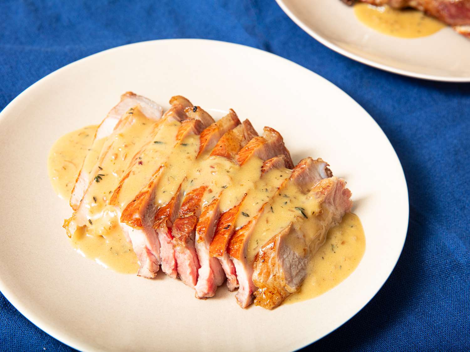 Pan-Roasted Pork Chops with Mustard and Sage