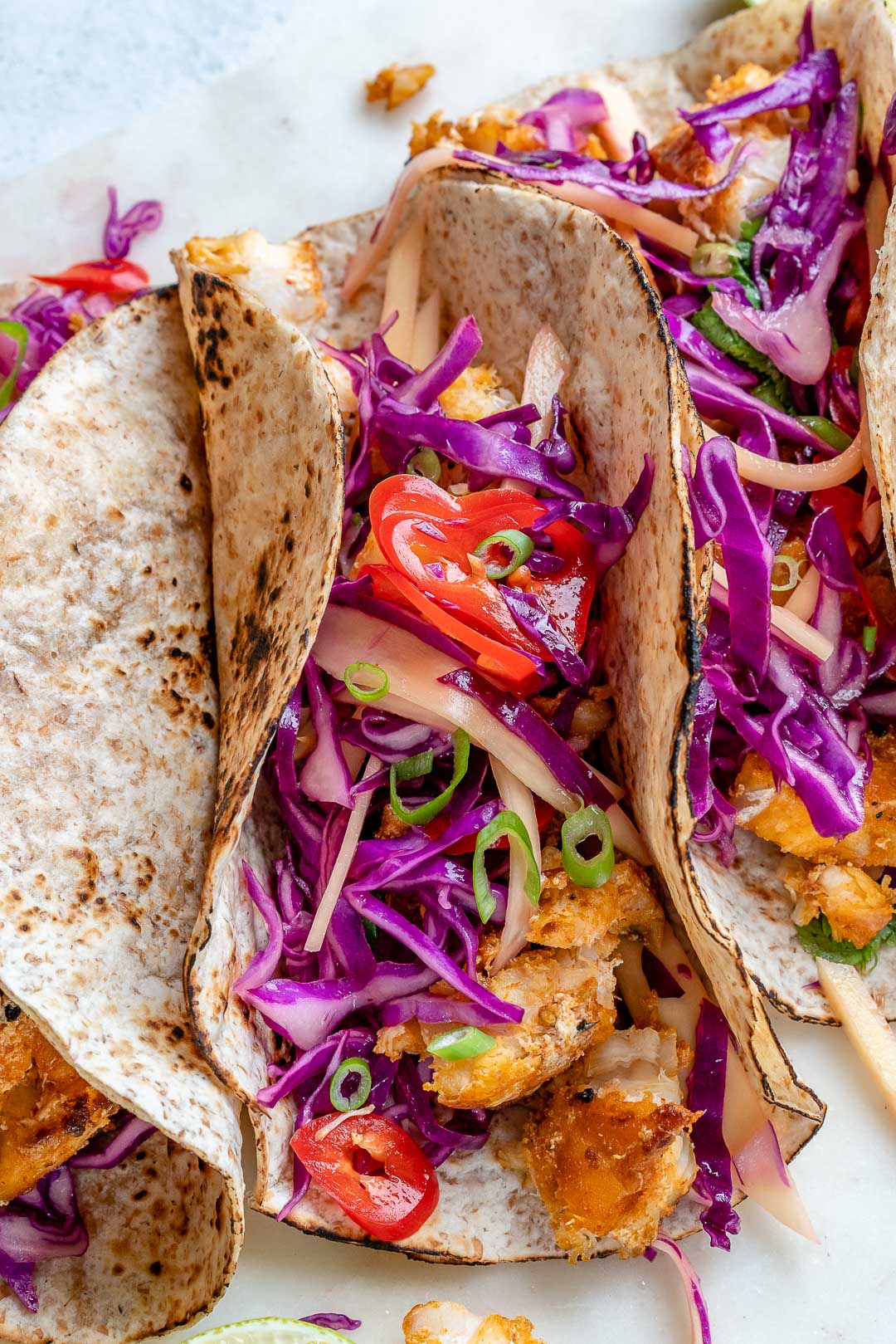 Cajun-Spiced Blackened Fish Tacos with Cabbage Slaw
