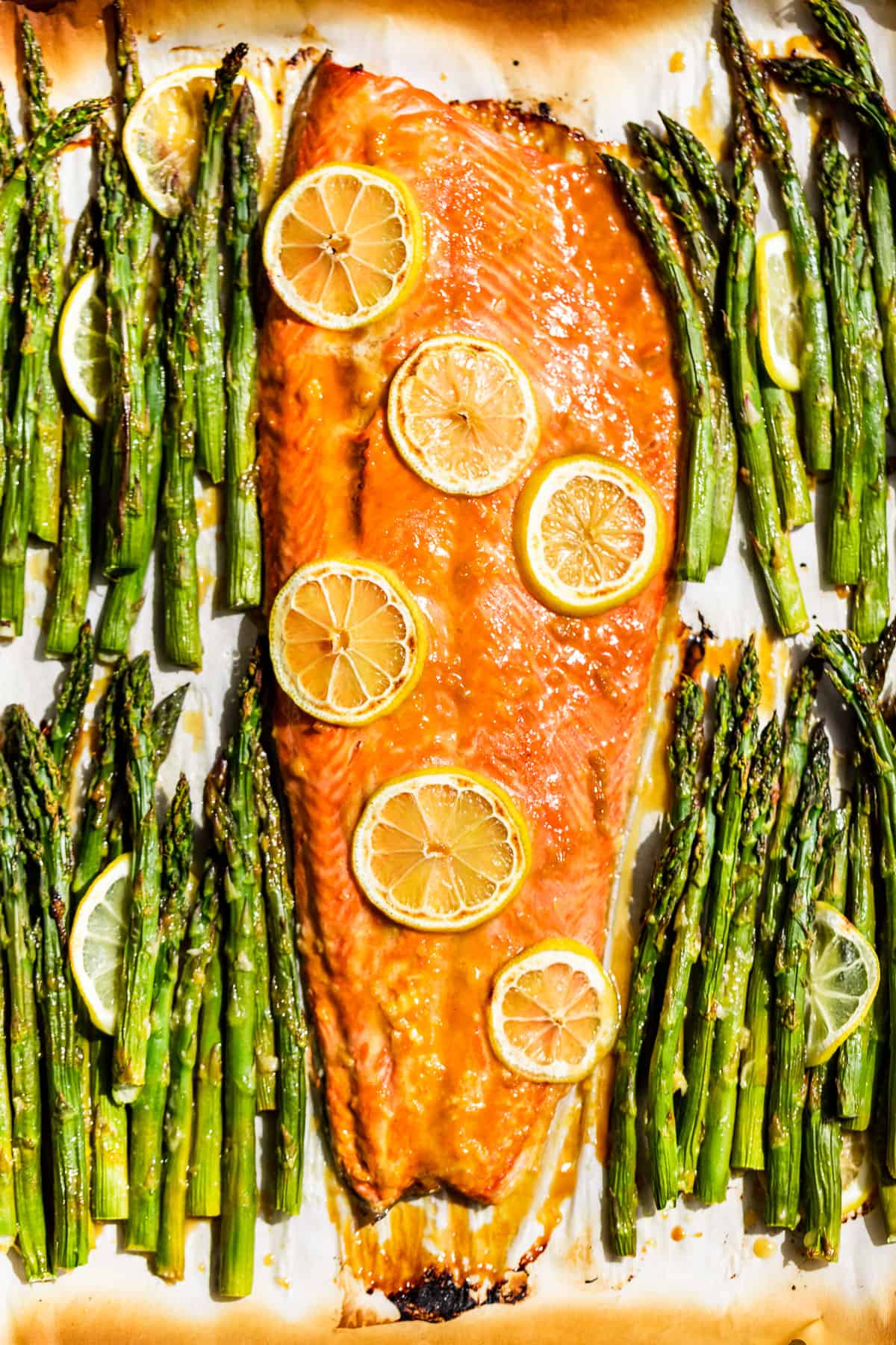 Sheet Pan Honey-Mustard Salmon with Asparagus