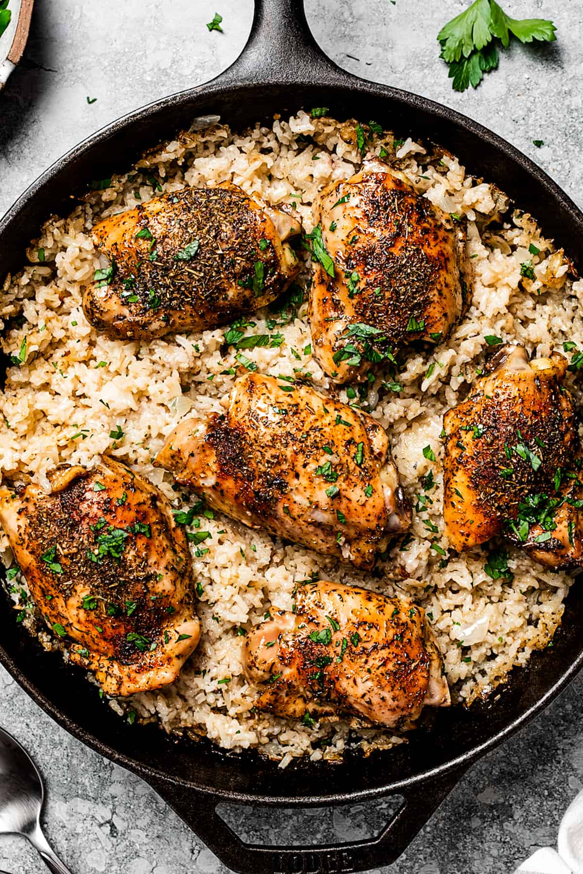 One-Pot Garlic Butter Chicken and Rice
