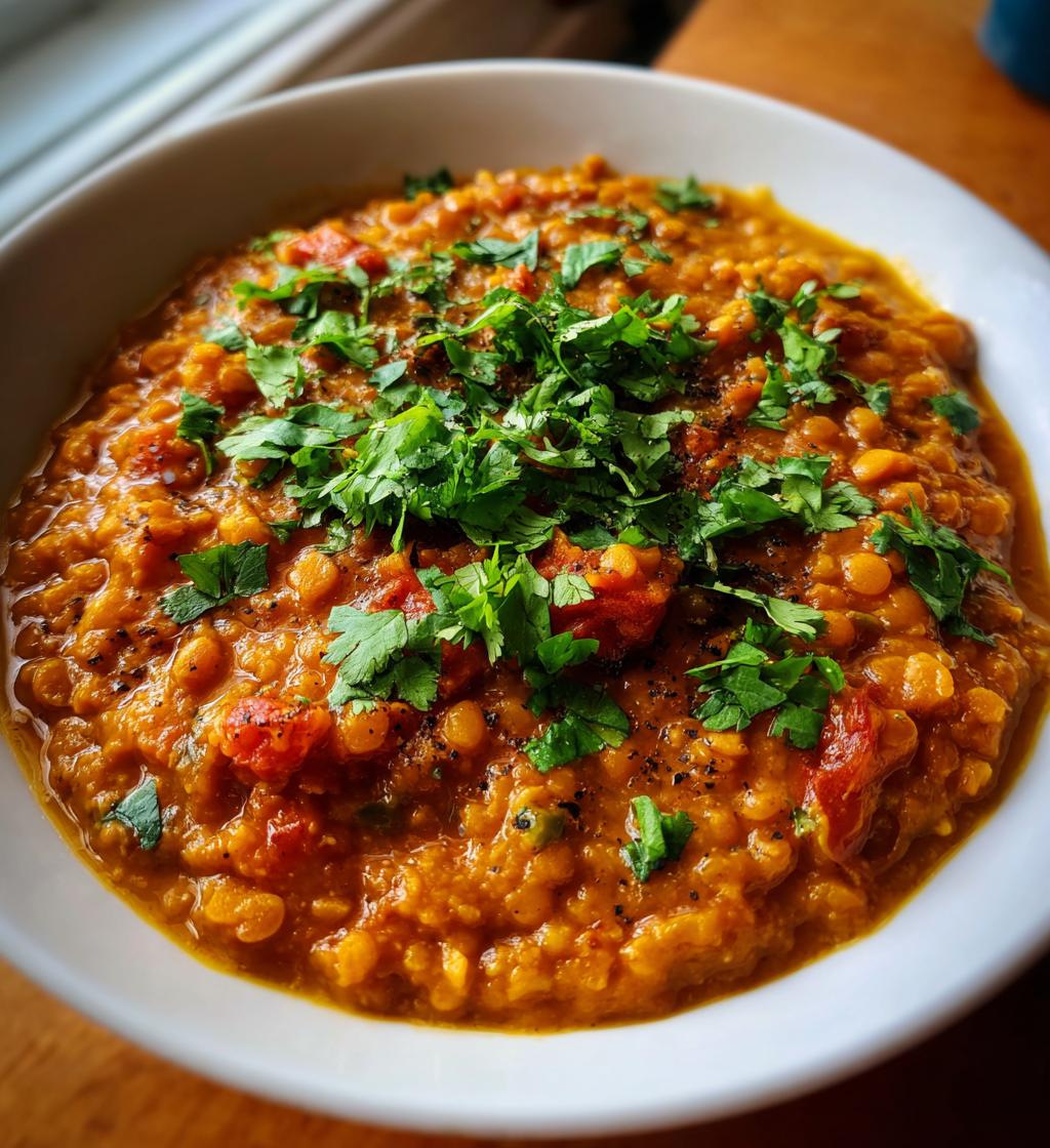 Bimonthly Spiced Lentil Curry with Coconut Milk