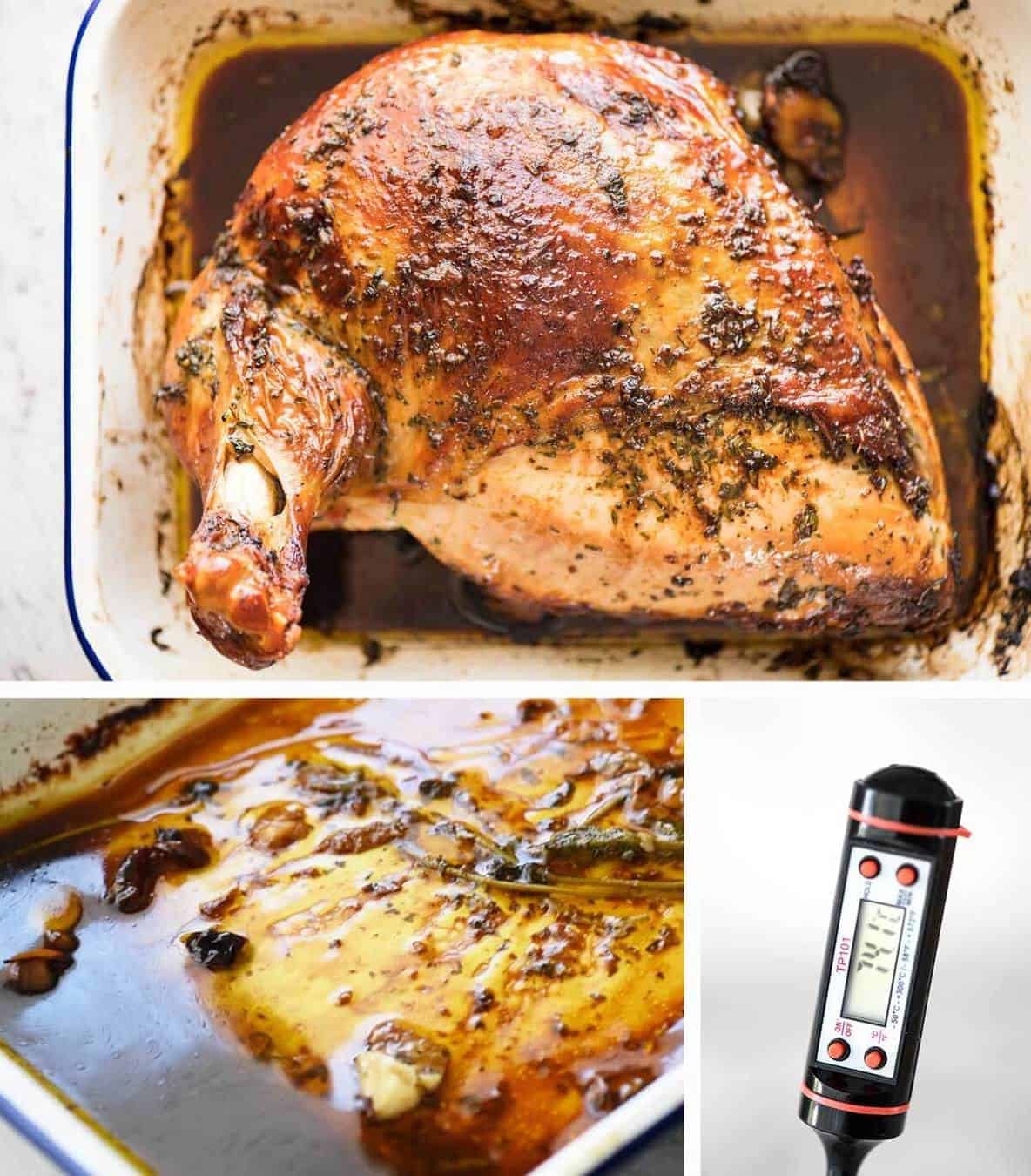 Oven-Roasted Turkey Breast with Herb Butter for Thanksgiving