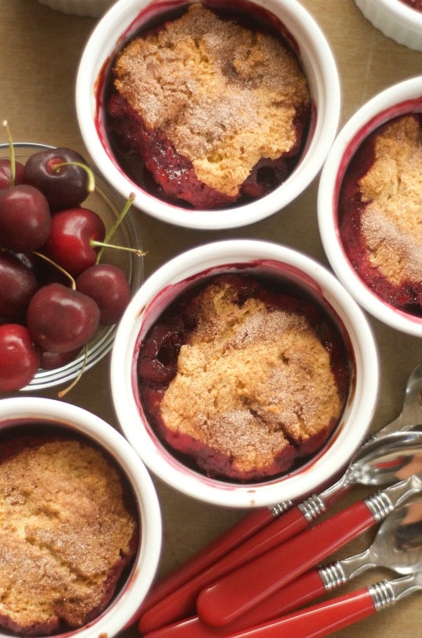 Warm Berry Cobbler with Cinnamon Biscuit Topping