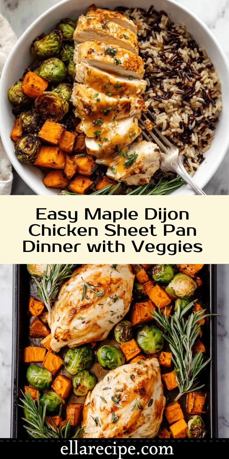 Sheet Pan Maple-Dijon Chicken with Roasted Root Vegetables