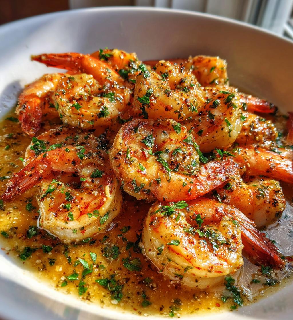 Sautéed Garlic Shrimp with Spicy Cajun Butter Sauce