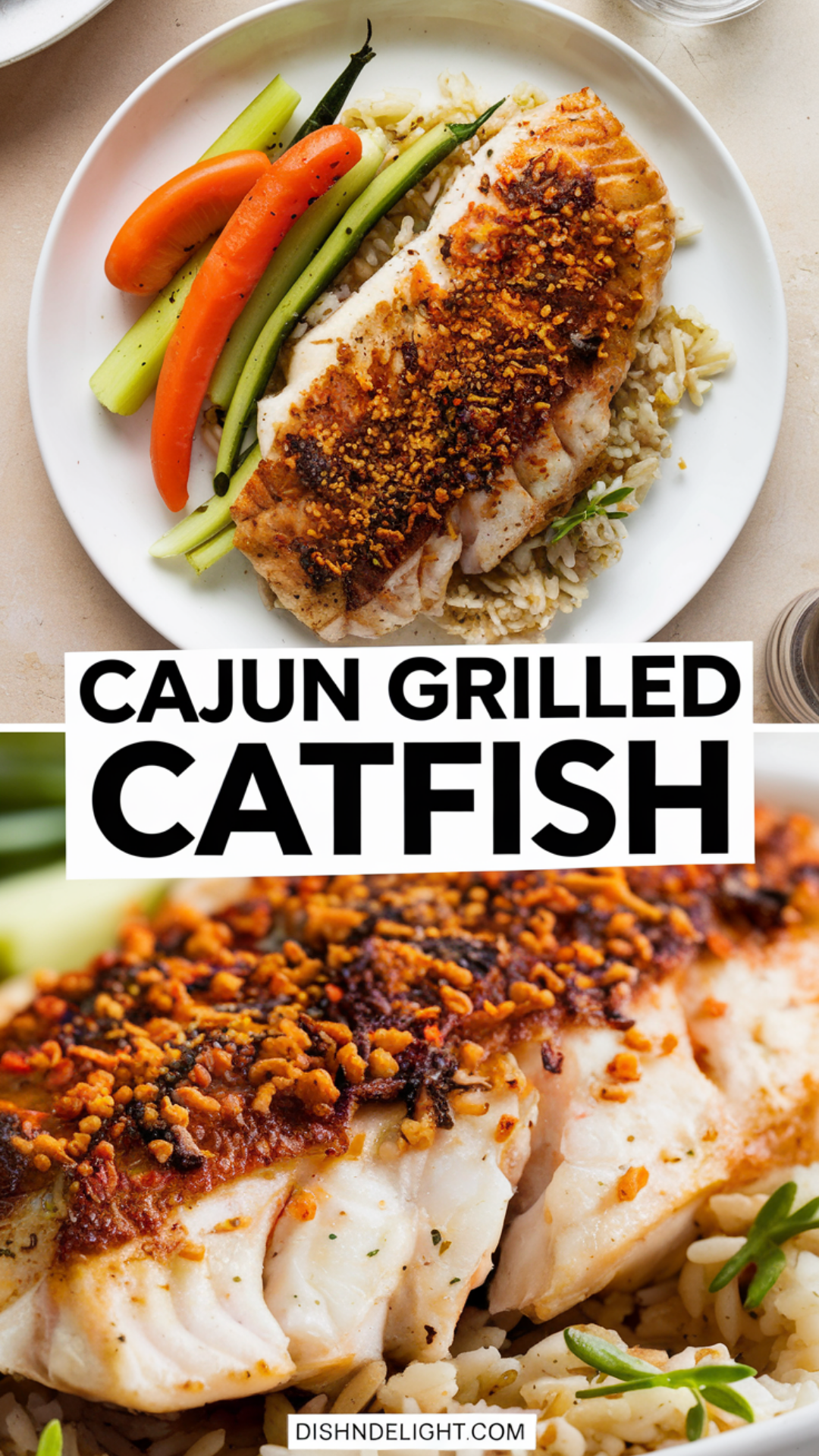 Grilled Cajun-Spiced Catfish with Texas Sweet Corn Salad