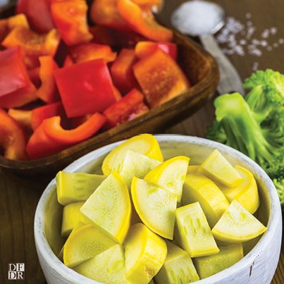 Lemon-Herb Chicken with Rainbow Veggies