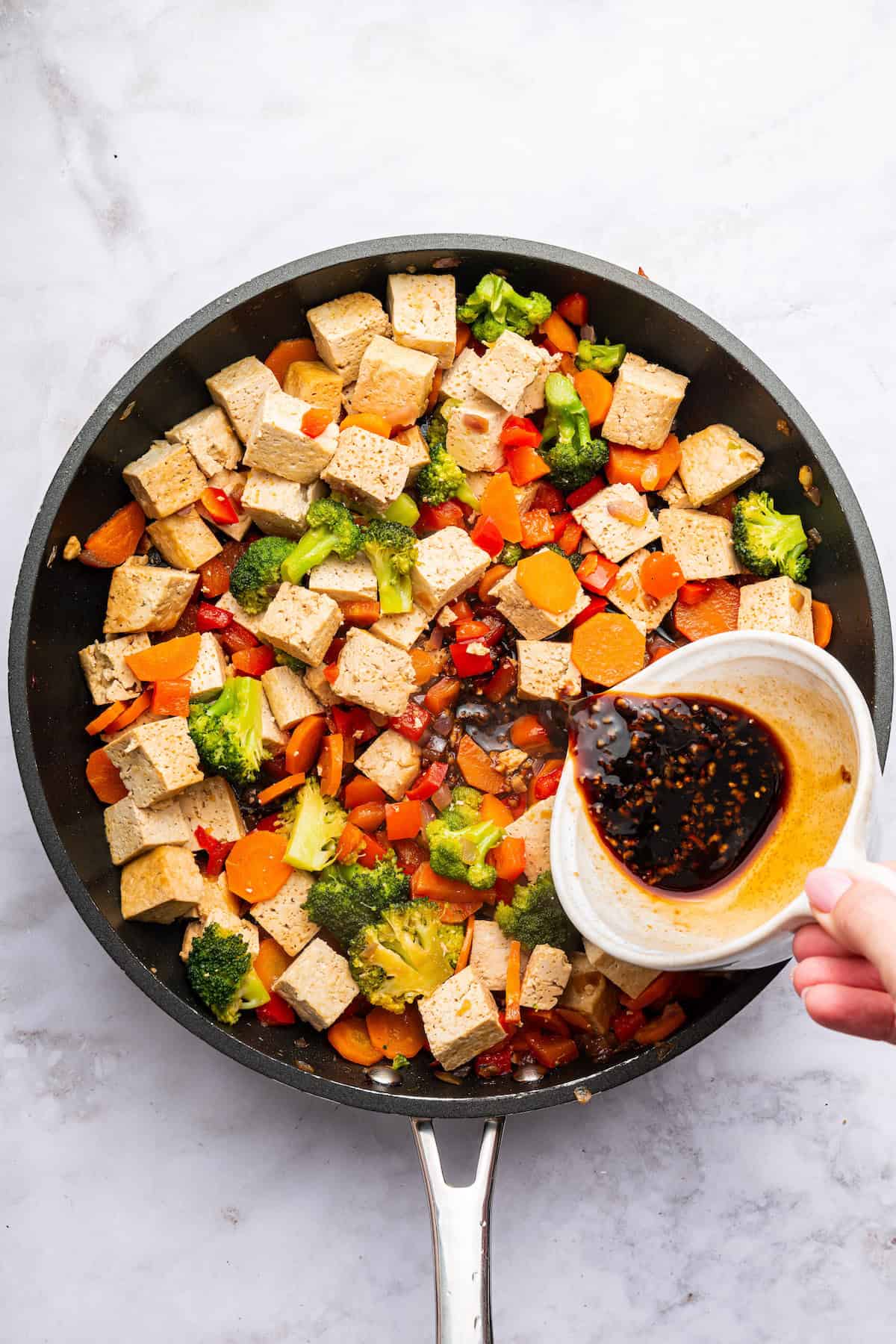 Stir-Fried Tofu with Gluten-Free Tamari and Vegetables