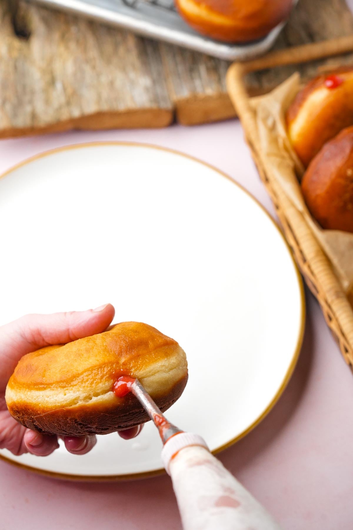 Spiced Apple Sufganiyot with Cinnamon Sugar