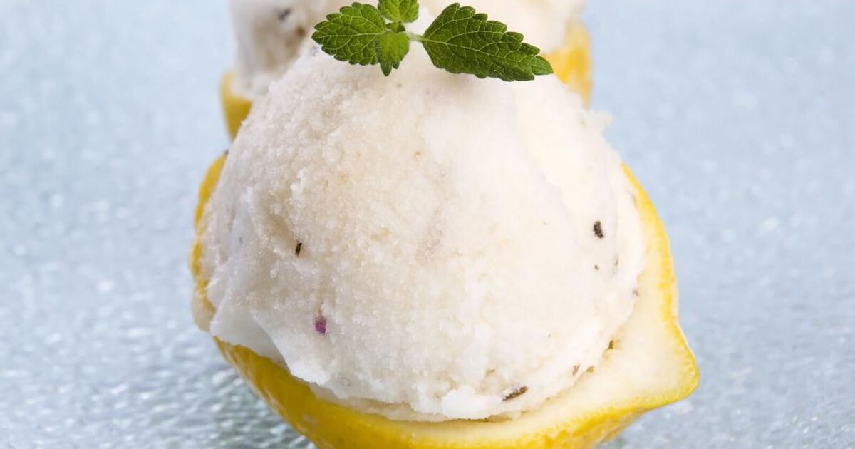 Glacier Sparkle Lemon-Lavender Sorbet
